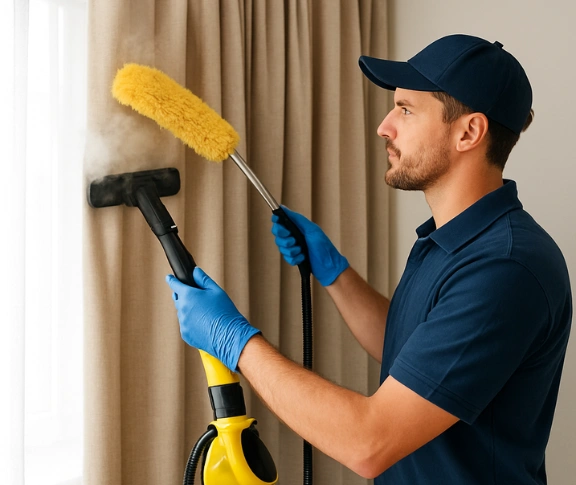 Trusted drapes cleaning technician Matty Curtain Cleaning annandale-nsw QLD