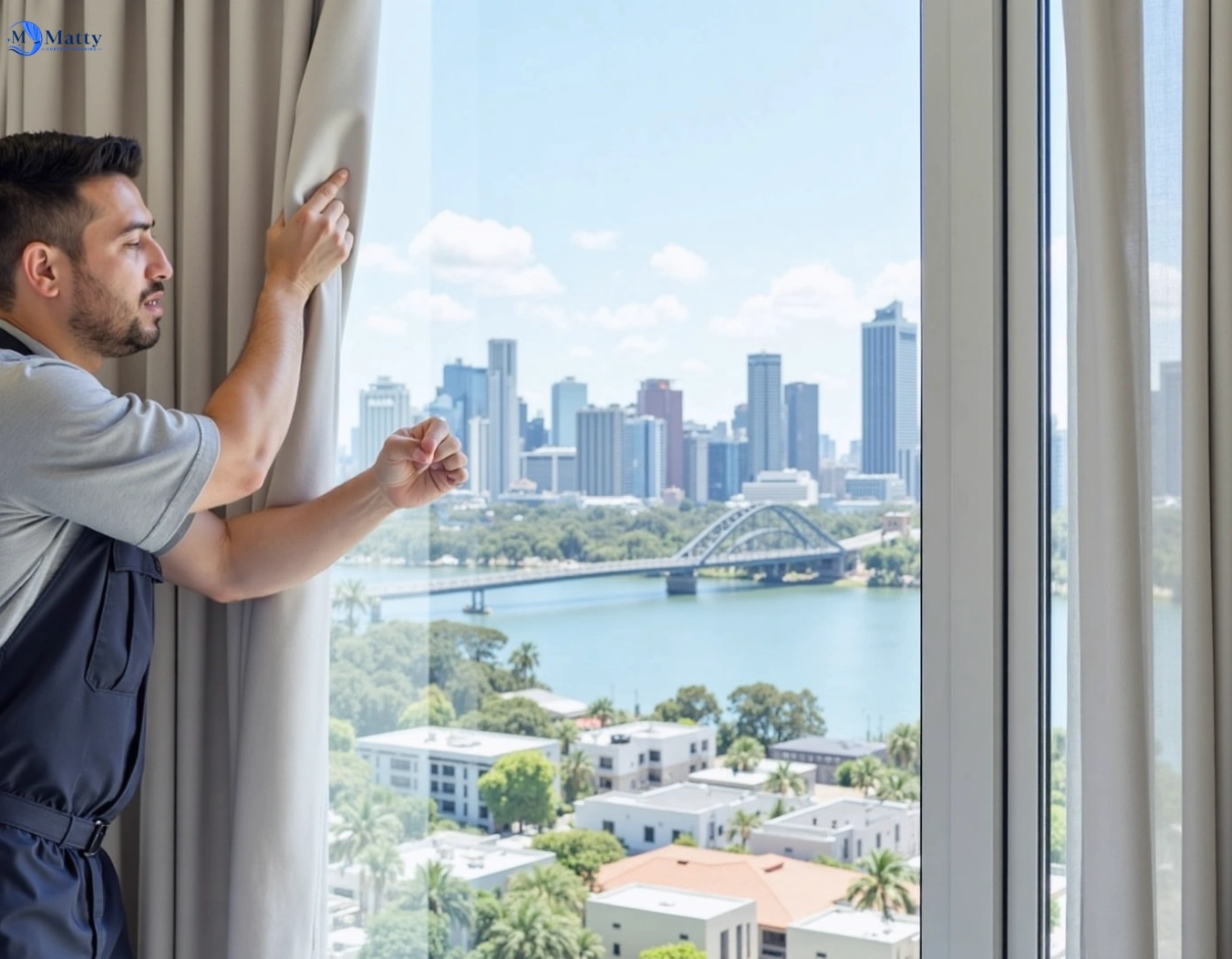 Professional curtain steam cleaning service annandale-nsw QLD by Matty Curtain Cleaning